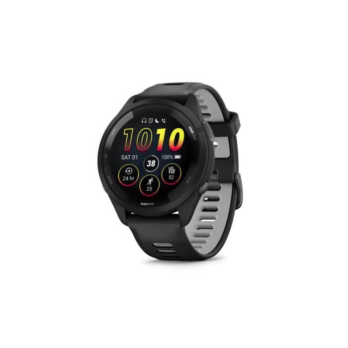 Montre connectée - GARMIN - FORERUNNER 265 - Autonomie 13 jours - GPS - Musique - Noir
