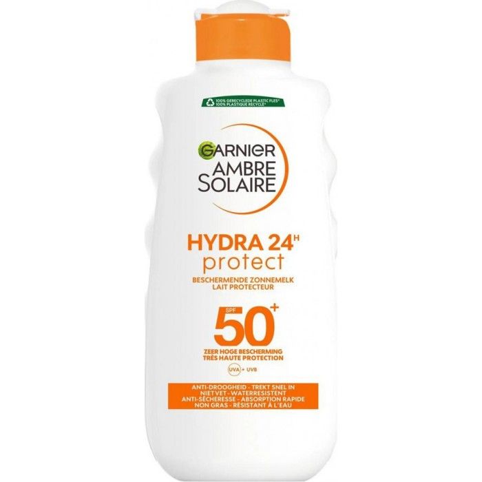 Lait Solaire - Garnier - Ambre Solaire - SPF 50 - 200 ml - Hydratant - Anti-dessèchement