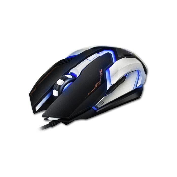 iMice V6 - Souris de jeu avec éclairage LED