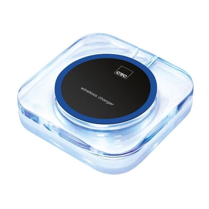Chargeur sans fil - CTC - WC 7015 - Induction - 1000mA - LED Rouge