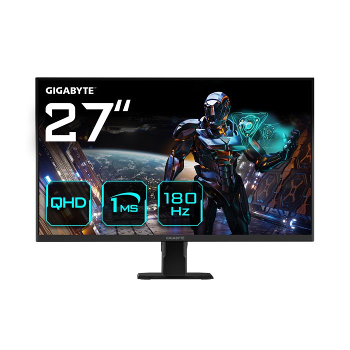 Moniteur de Jeu - GIGABYTE - GS27QA - 27" QHD - 180Hz - 1ms - FreeSync - HDR Ready