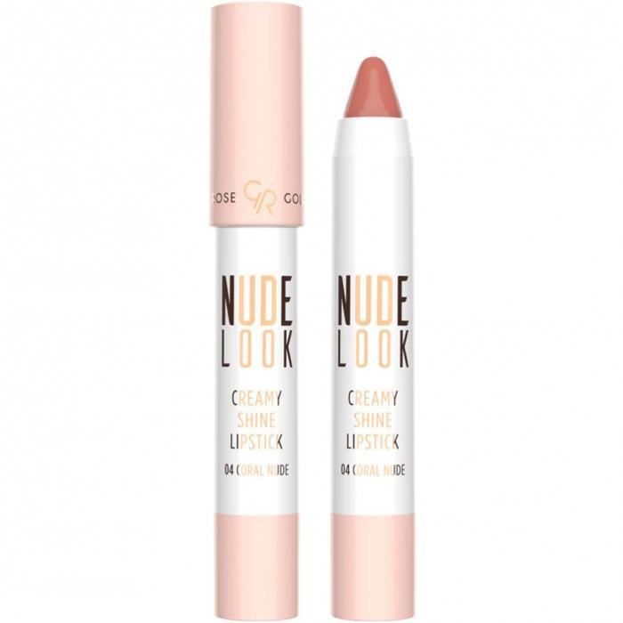 Rouge à lèvres brillant Nude Look  04 Coral nude CR04 Coral Nude