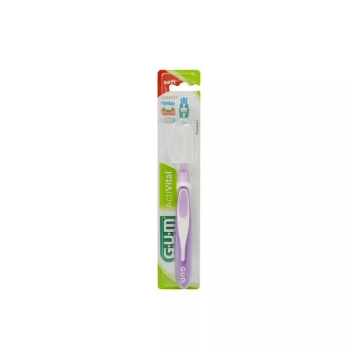 Brosse à dents - Gum - ActiVital - Souple - Micro-brins - Ergonomique