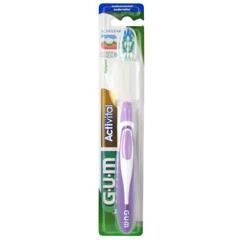 Brosse à dents - Gum - ActiVital - Medium - Élimination plaque - Manche ergonomique - Micro-brins