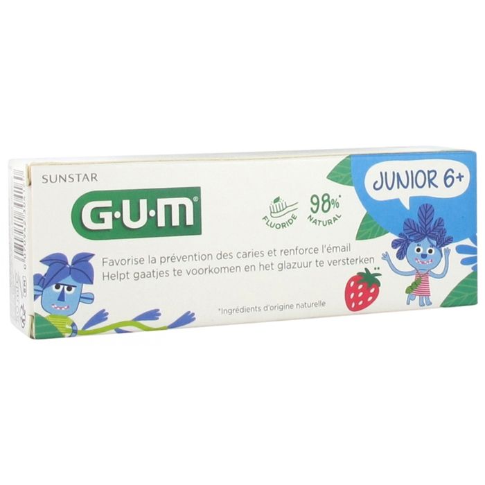 Dentifrice - Gum - Junior - 50ml - Fluoré - Sans parabène