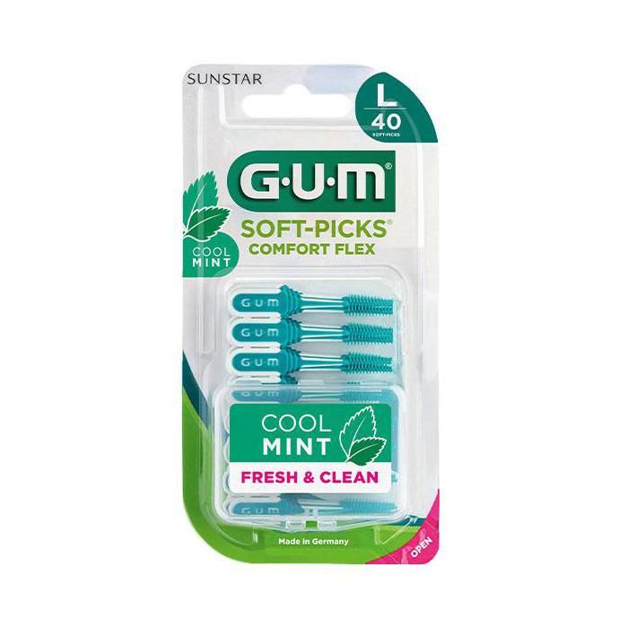 Bâtonnet interdentaire GUM® SOFT-PICKS® COMFORT FLEX MINT Large x40