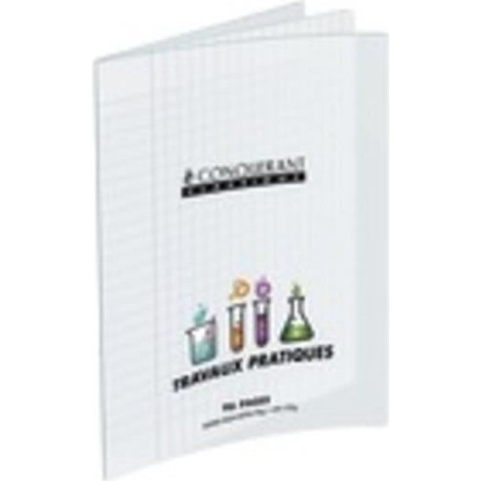 Cahier - Incolore - 21x29.7 cm - 96 pages - Couverture polypro - Grands carreaux Seyès