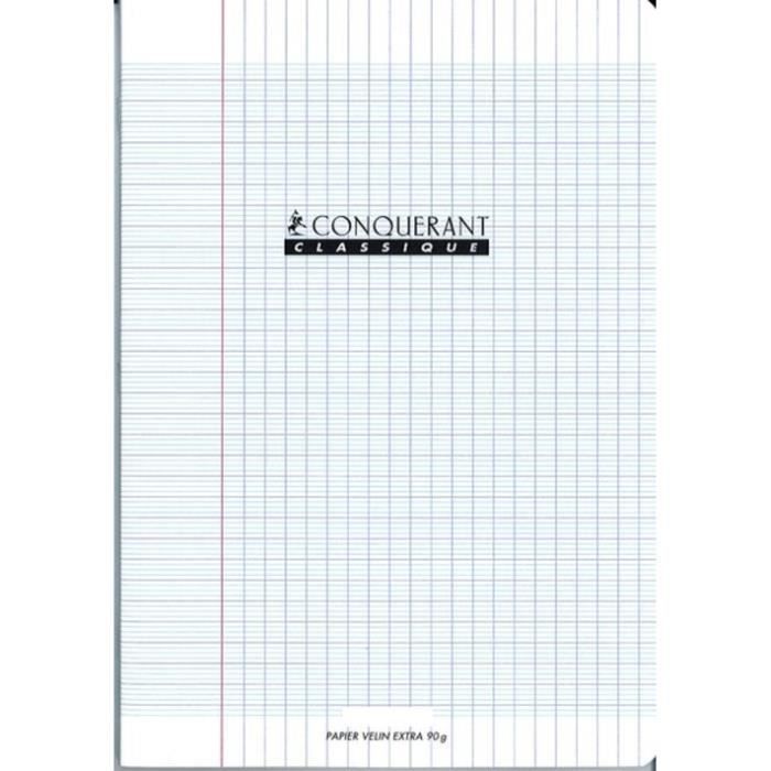 Cahier 21x29.7 - 96 pages - 5x5 - Polypro incolore