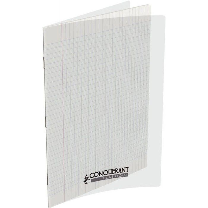 Cahier - CONQUERANT - Seyès - 140 pages - 90 g - Couverture incolore - A4