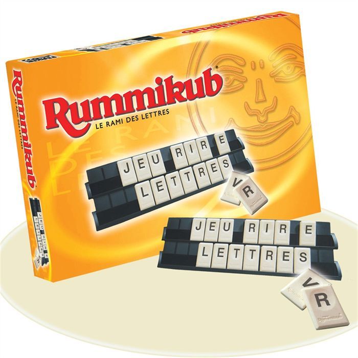 Rummikub Lettres, Jeu de société et de réflexion, Jeu éducatif, version française, Hasbro Gaming, Dès 7 ans