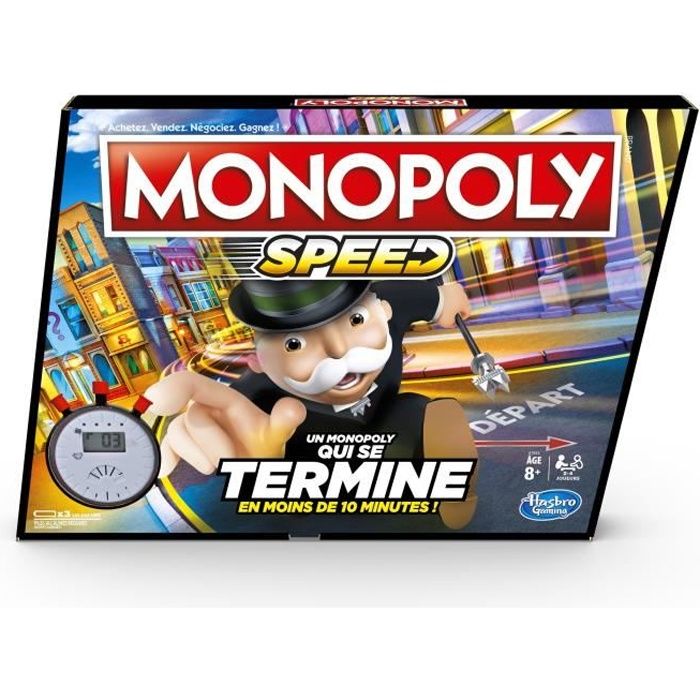 MONOPOLY - Jeu de plateau - Speed - pour enfants - à partir de 8 ans