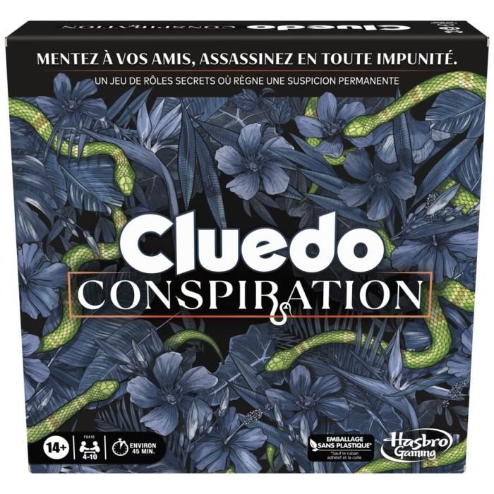 Cluedo Conspiration, jeu de société, 4 à 10 joueurs, à partir de 14 ans