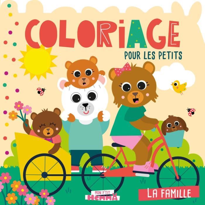 Hemma - Mon P'tit Hemma - Coloriage pour les petits - La famille - Album de coloriage - Dès 3 ans - - Collectif