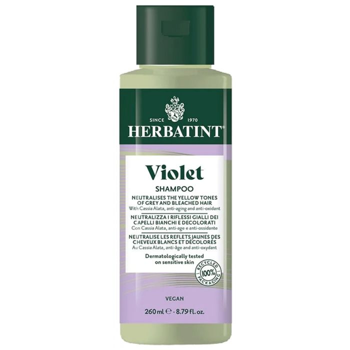 Herbatint Shampoing Violet Cheveux Blancs et Décolorés 260 ml