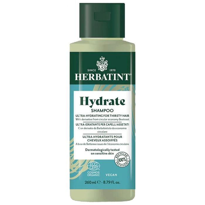 Herbatint Shampoing Hydrate Cheveux Assoiffés Bio 260 ml