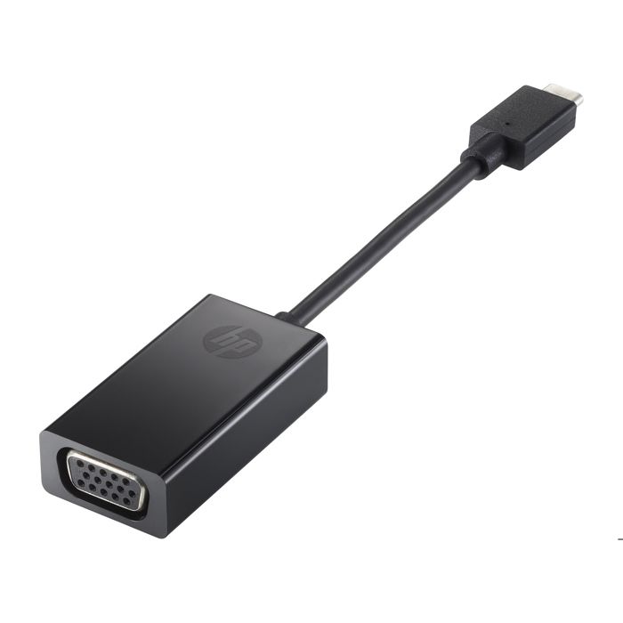 Adaptateur vidéo externe - HP - USB-C D-Sub - Noir - Pour Chromebook et EliteBook
