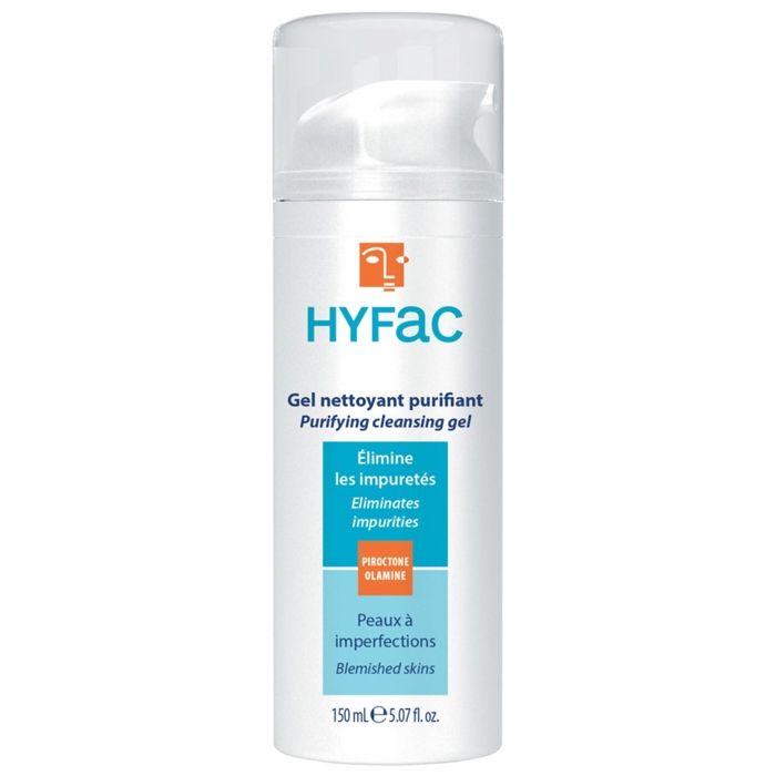 Gel Nettoyant Purifiant - HYFAC - 150 ML - Peaux Grasses - Hypoallergénique - Non Comédogène