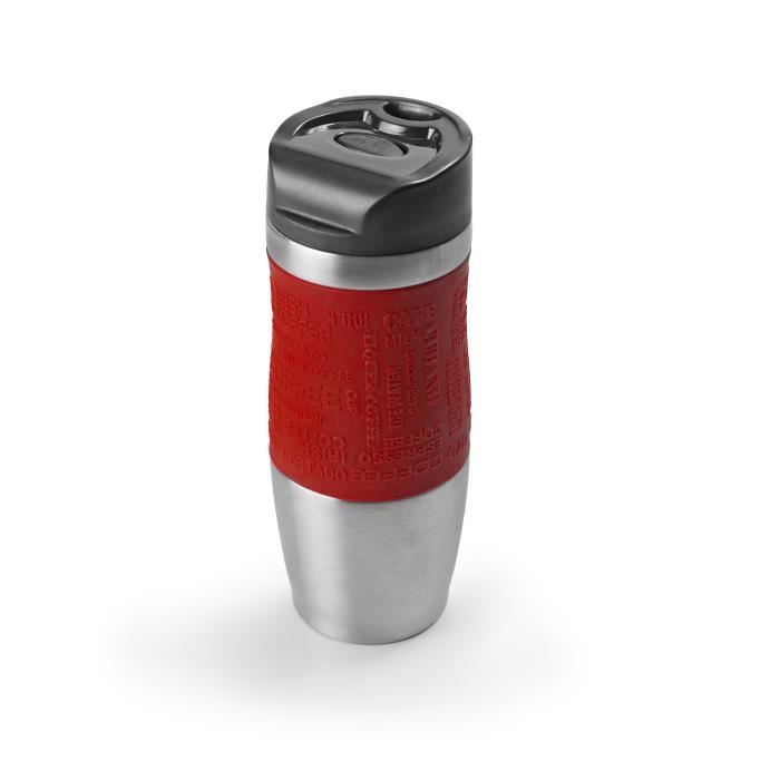 Mug isotherme - IBILI - 799904R - 400 ml - Rouge - Inox et plastique sans BPA