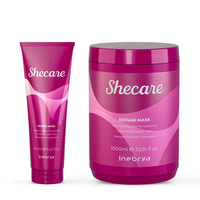 Masque - INEBRYA - She Care - 250ml - Réparateur - Illuminateur - Cheveux abîmés