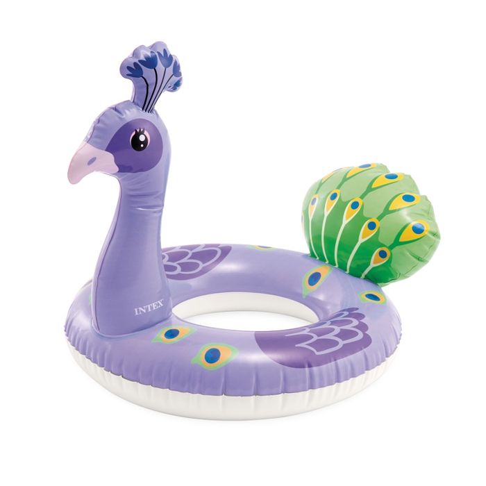 Bouée enfant tête d'animal 3-6 ans Intex - Paon