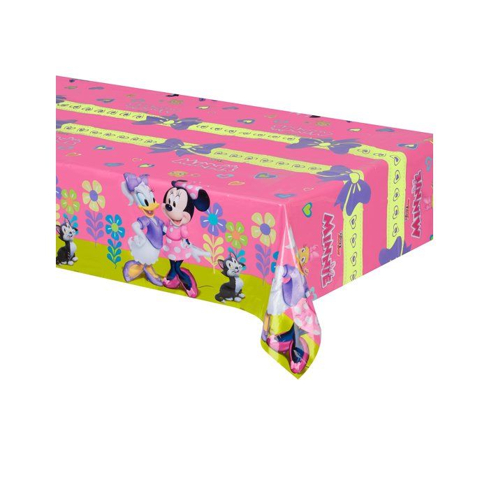 Nappe en Plastique - DISNEY - Minnie et Daisy - 120 x 180 cm - Rose - Rectangulaire