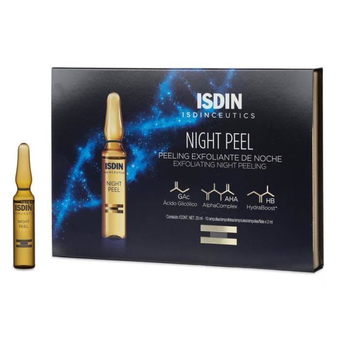 ISDIN Night Peel Exfoliant de Nuit 10 ampoules x 2ml