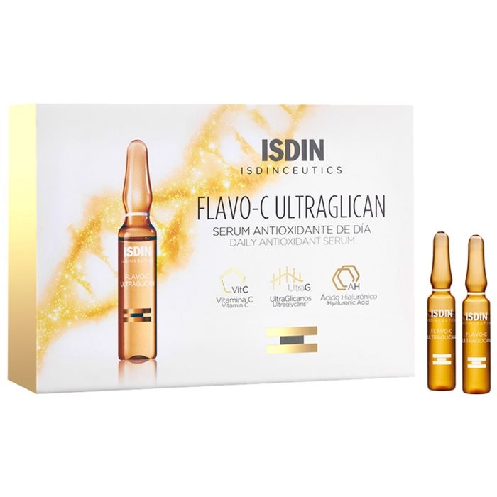 Ampoules - Isdin - Flavo-c Ultraglican - 30 x 2 ml - Sérum antioxydant - Tous types de peau