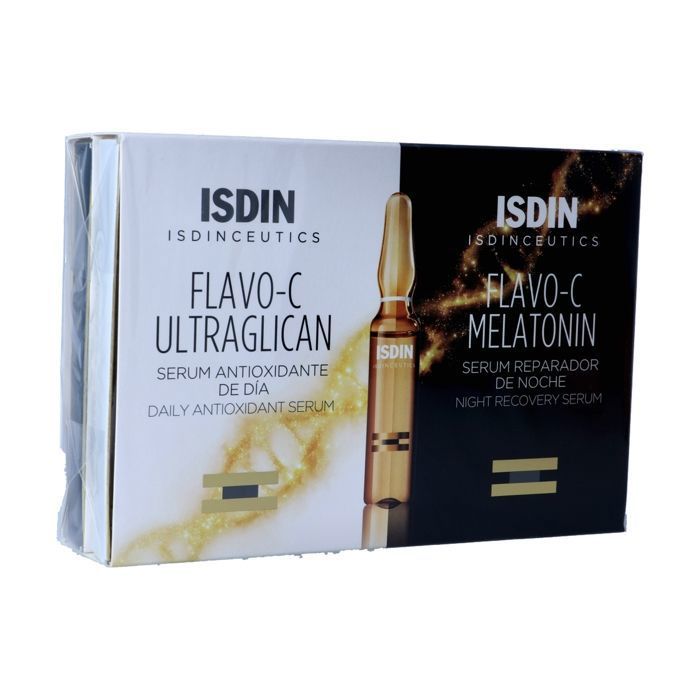 Sérum antioxydant - Isdin - Melatonin + Ultraglican - 20 ampoules - Non comédogène - 2,5 ml