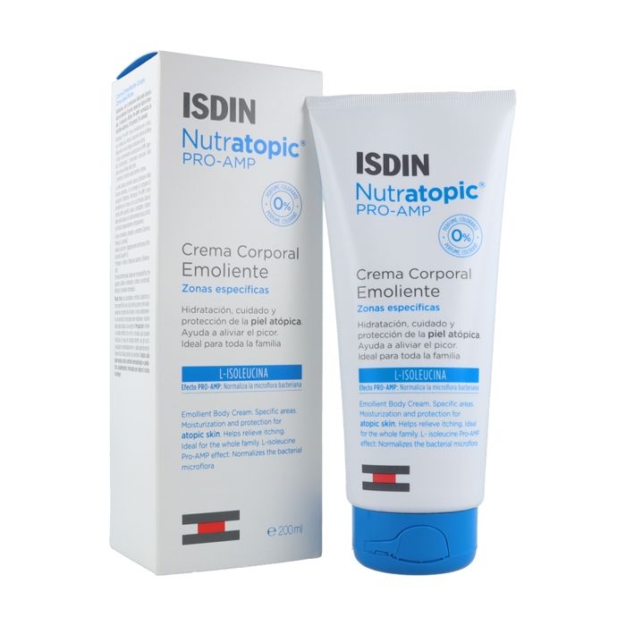 Crème émolliente - ISDIN - Nutratopic Pro-Amp - 200 ml - Hypoallergénique - Enfant