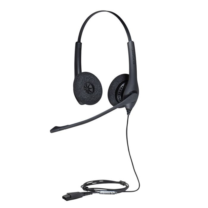 Casque - Jabra - Biz 1500 Duo QD - Filaire - Stéréo - Anti-bruit