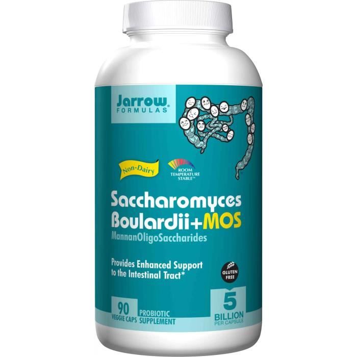 JARROW FORMULAS Saccharomyces Boulardii + MOS 90 Gélules Végétariennes