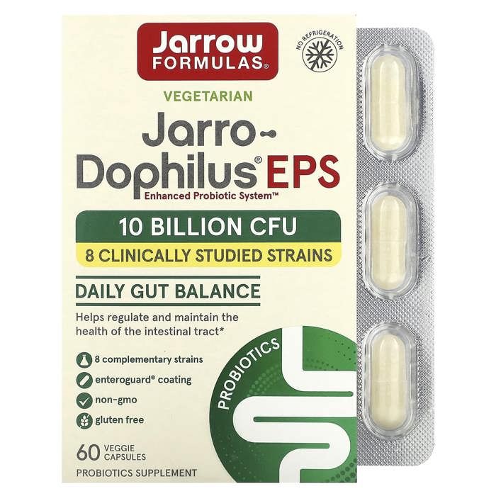 JARROW FORMULAS Jarro-Dophilus EPS 5 Billion (La microflore intestinale) 120 Gélules Végétariennes