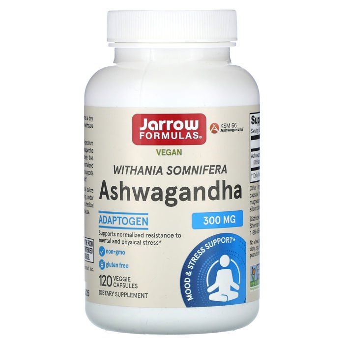 Ashwagandha 300 mg (120 Veggie Caps) - Jarrow Formulas