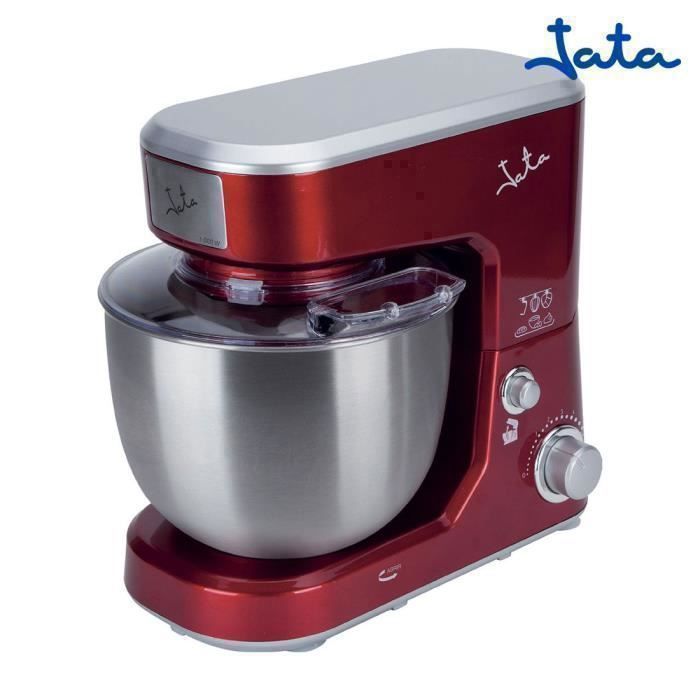 Pétrin - JATA - 5 KG - 1000 W - Rouge - 6 Vitesses Réglables