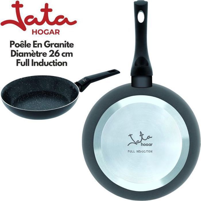 Poêle - JATA - SF126 - 26Cm - Aluminium - Résistante au feu