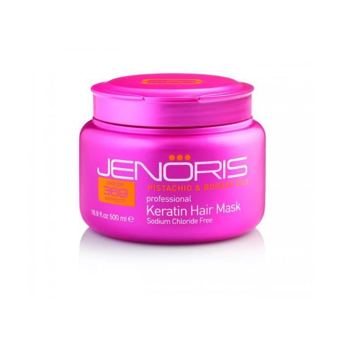 Jenoris kératine des cheveux Masque 500ml de chlorure de sodium gratuit