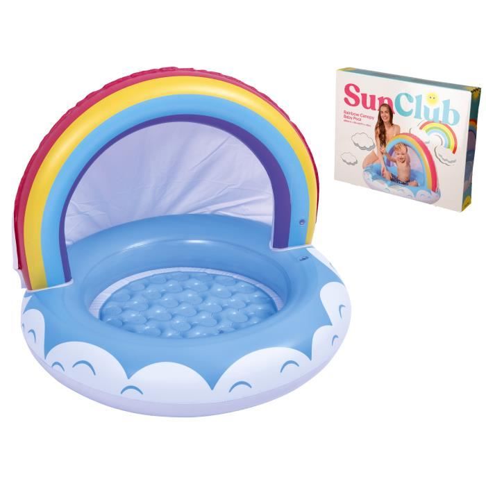 Baby Pool 1-3 ans - Piscine avec arc-en-ciel - 95x66cm