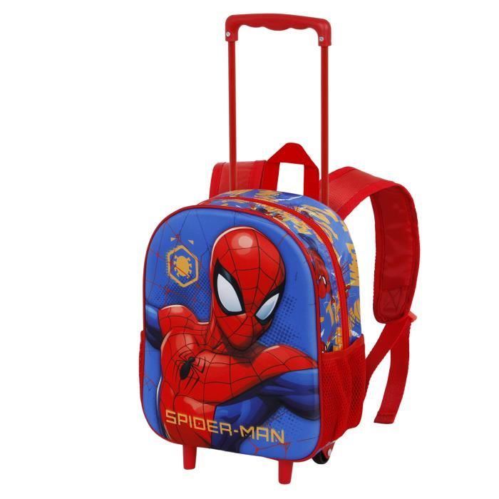 Sac à dos - KARACTERMANIA - Spiderman - 3D à Roulettes - Bleu - Enfant