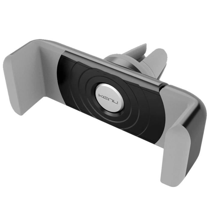 Kenu - Support Voiture Fixation grille d'aération 360° pour Smartphone - Noir