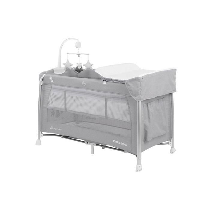 Lit parapluie Dessine Moi Gris 2 niveaux