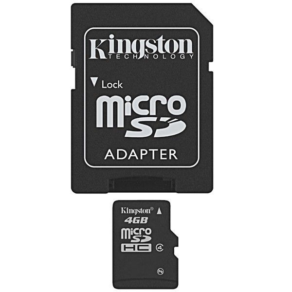 KINGSTON MicroSD 4GB + adaptateur SD