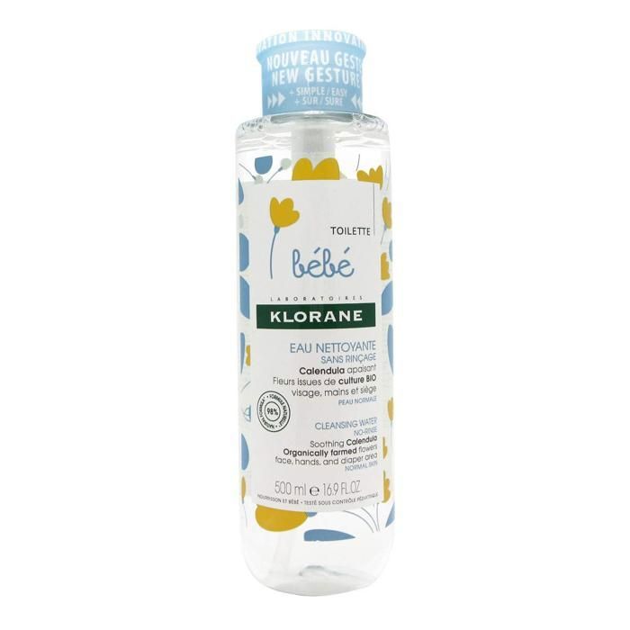 Klorane Bébé Calendula Eau Nettoyante sans Rinçage 500ml