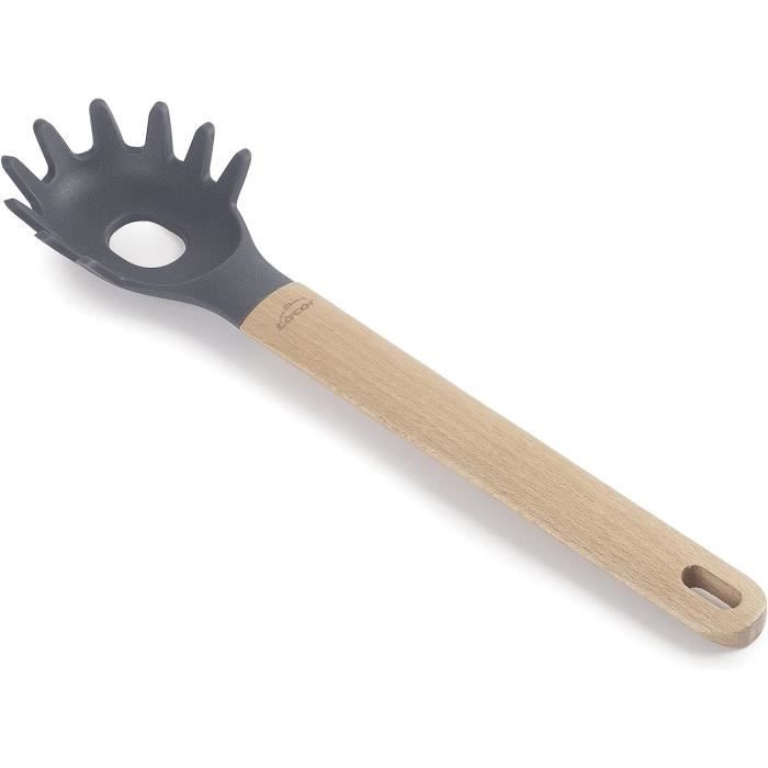 Cuillère à spaghettis - Lacor - Noir - Résistante à haute température - Compatible lave-vaisselle