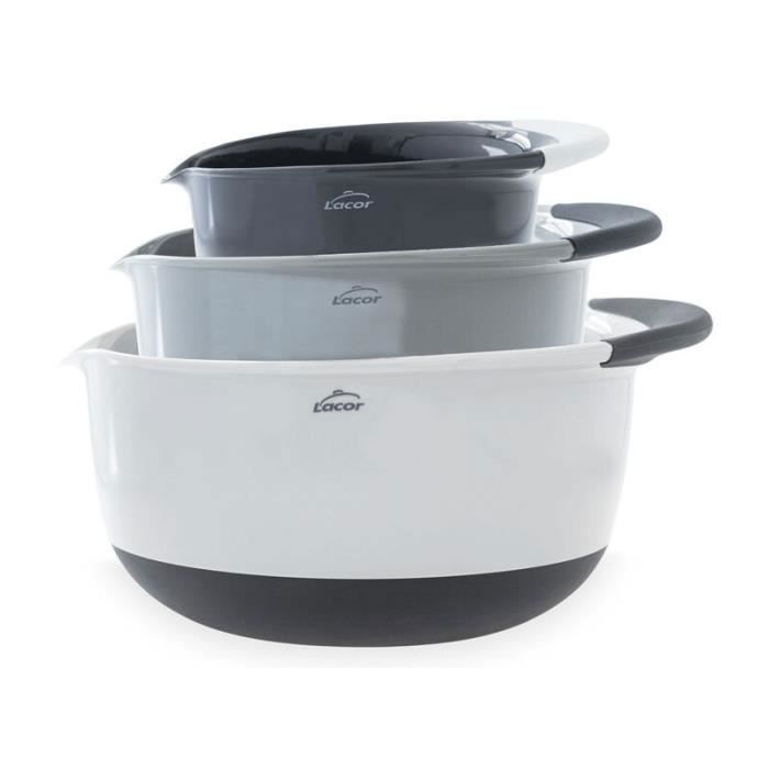 Bol - Lacor - Lot de 3 - Taille unique - Plastique - Compatibilité lave-vaisselle