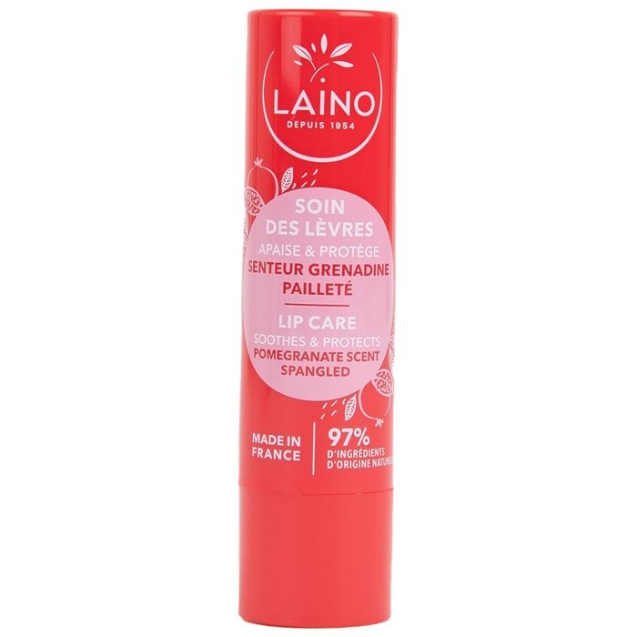 Soin des lèvres - Laino - Grenadine - 4g - Hydratant - Protection UV - Régénérant
