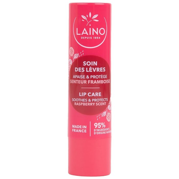 Soin des lèvres - Laino - Framboise - 4g - Hydratant - Réparateur - Sans paraben