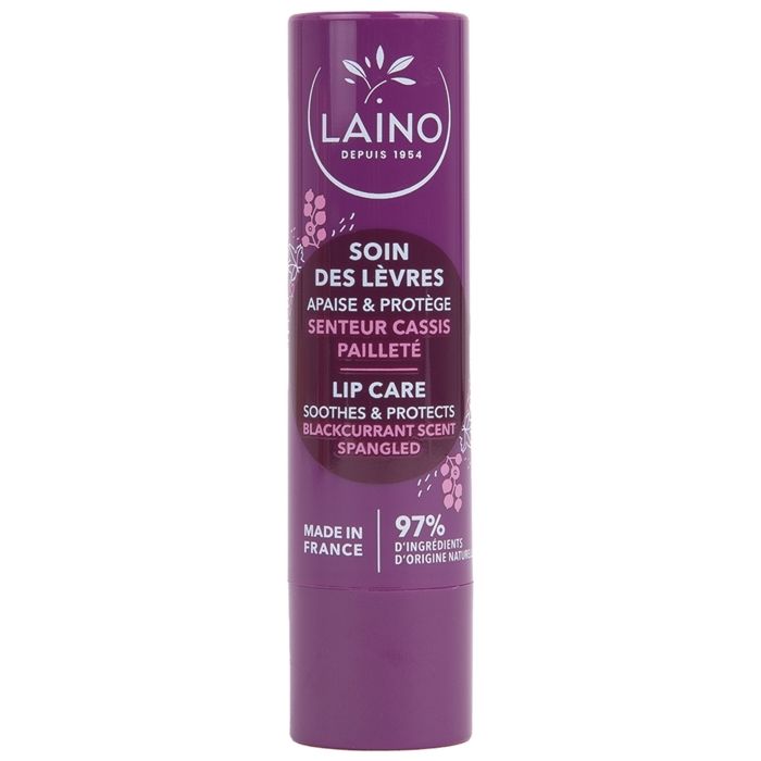 Soin des lèvres - Laino - Cassis - 4g - Hydratant - Protection UV