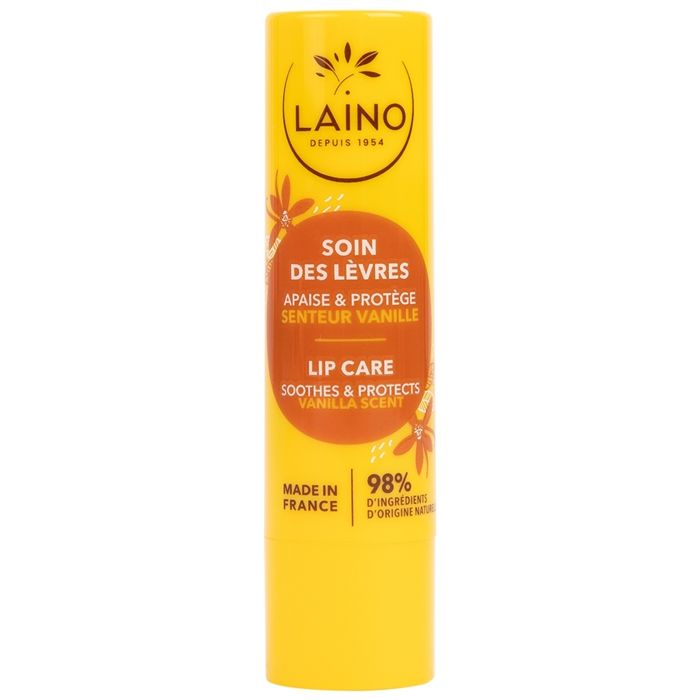 Soin des lèvres - Laino - Stick Lèvres Vanille - 4g - Répare et protège - Sans paraben