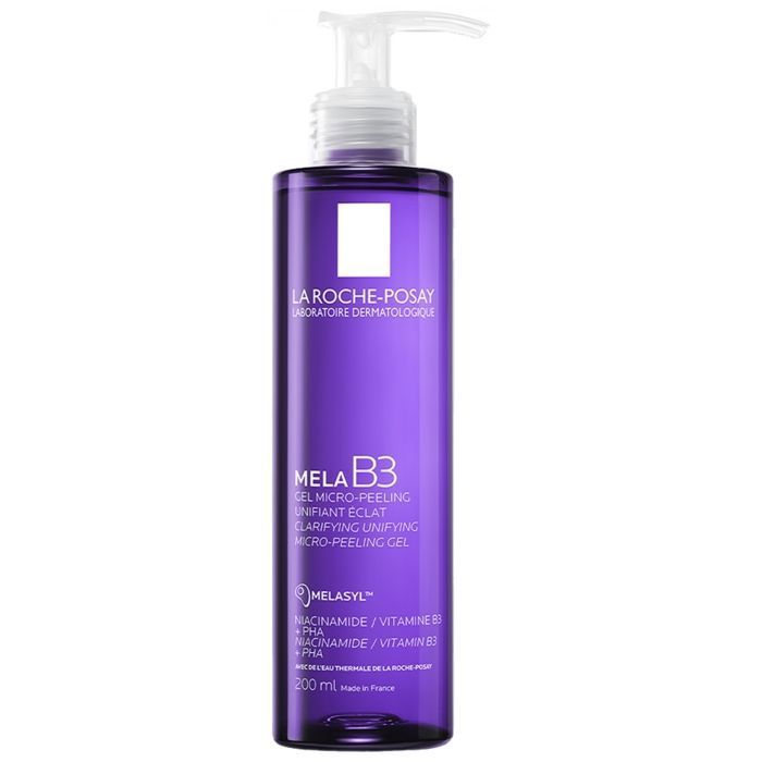 Gel Micro-Peeling Anti-Taches - La Roche-Posay - Mela B3 - 200 ml - 10% Niacinamide - Sans parfum