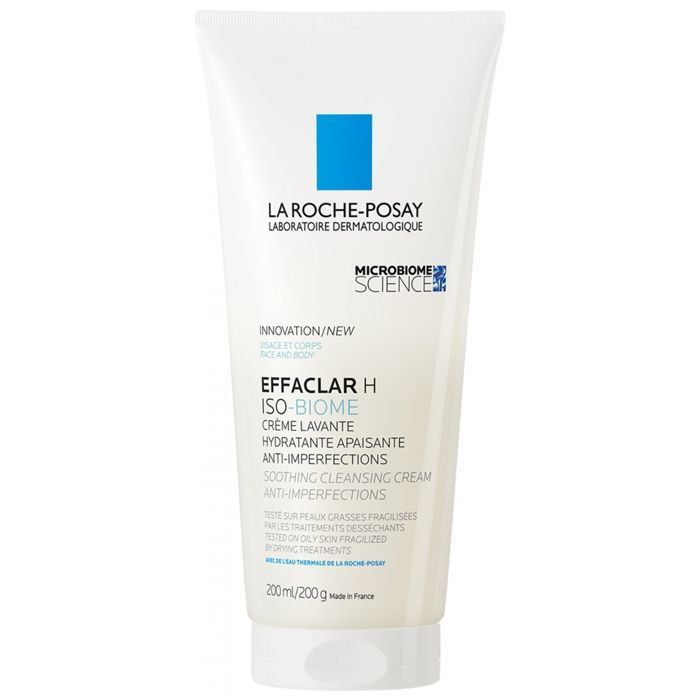 La Roche-Posay Effaclar H Iso-Biome Crème Lavante Hydratante Apaisante Anti-Imperfections 200 ml